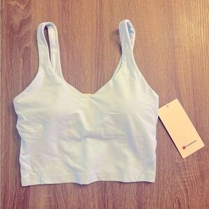 New with tags Lululemon Align tank Sheer Blue, light blue, size 6.